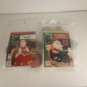 New Vintage Needlecraft Shop Santa & Mrs. Clause Centerpieces Air Freshener